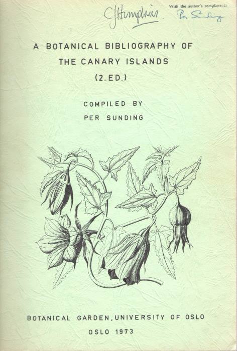 Sunding, P. - A Botanical Bibliography of the Canary Islands