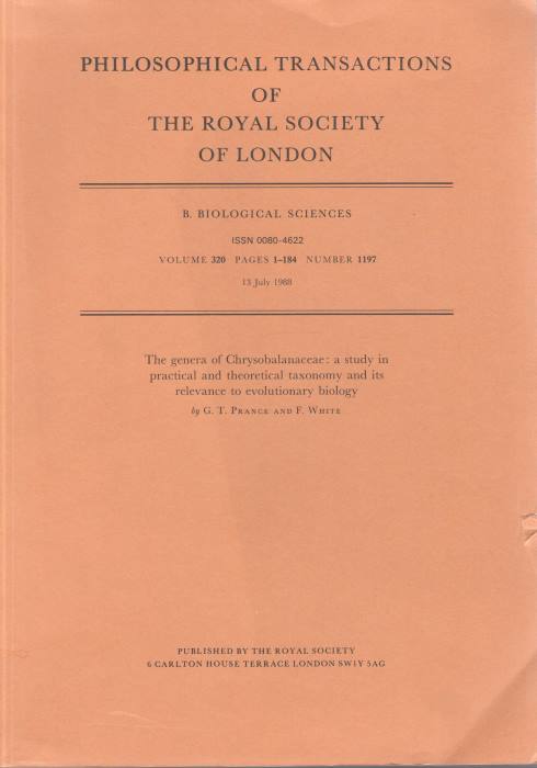 Prance, G.T.; White, F. - The Genera of Chrysobalanaceae: a study in practical and theoretical taxonomy and its relevance to evolutionary biology
