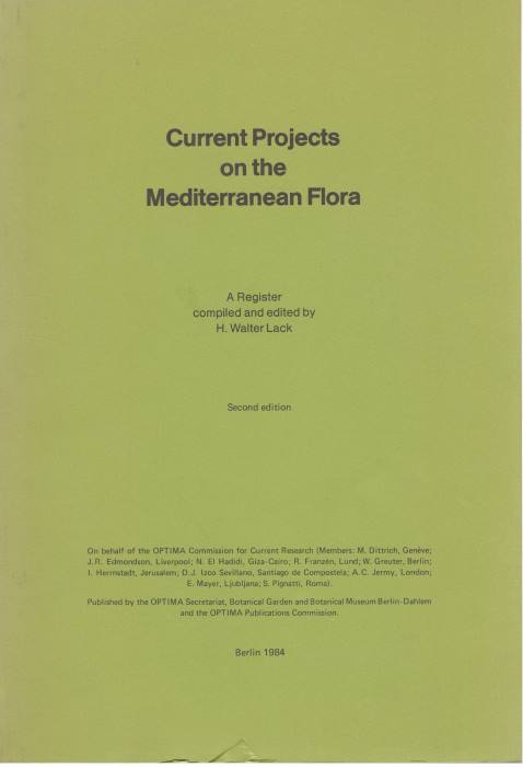 Lack, H.W. - Current Projects on the Mediterranean Flora