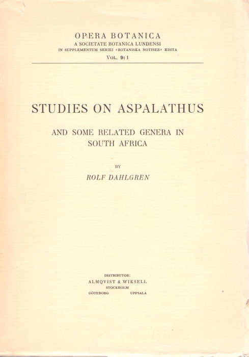 Dahlgren, R. - Studies on Aspalathus and some related genera in South Africa