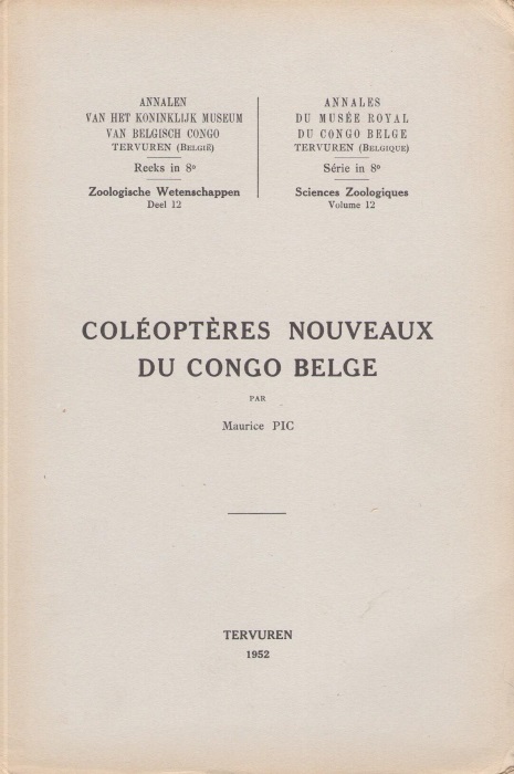 Pic, M. - Coloptres Nouveaux du Congo Belge