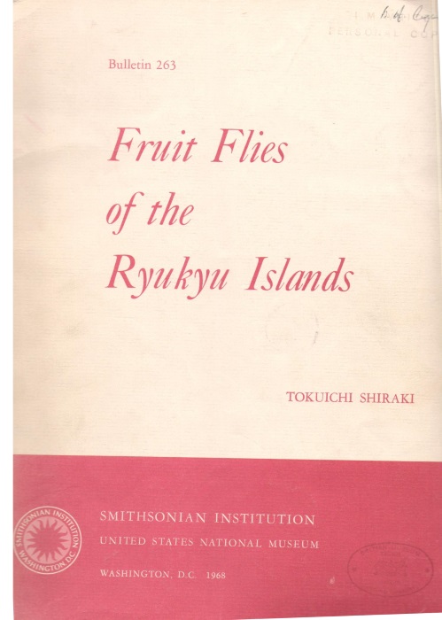 Shiraki, T. - Fruit Flies of the Ryukyu Islands