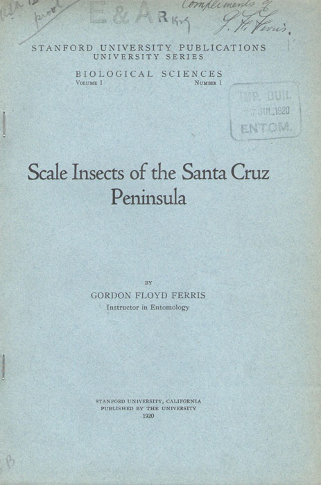 Ferris, G.F. - Scale Insects of the Santa Cruz Peninsula