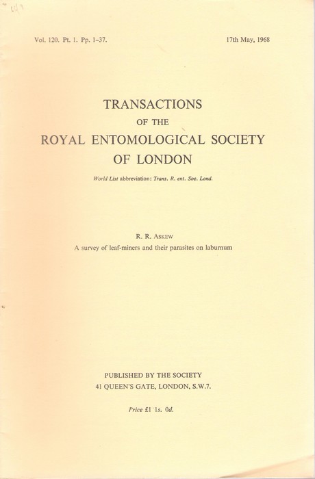 Askew, R.R. - A Survey of leaf-miners and their Parasities on Laburnum