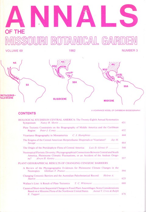  - Annals of Missouri Botanical Garden Vol. 69(3)Biological studies in Central America