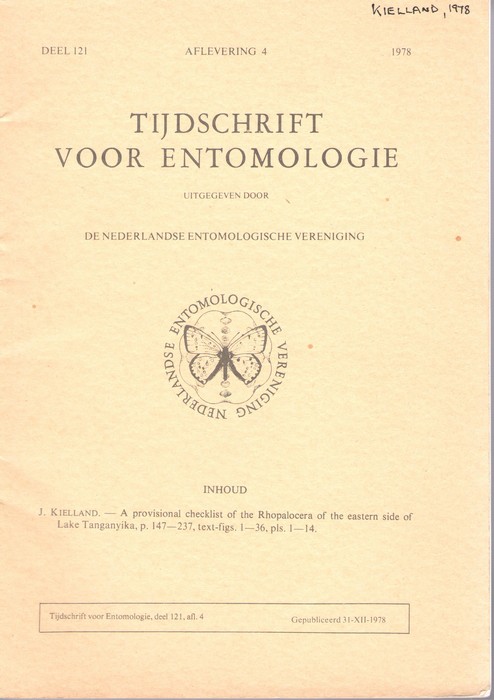 Kielland, J. - A Provisional Checklist of the Rhopalocera of the Eastern Side of Lake Tanganyika