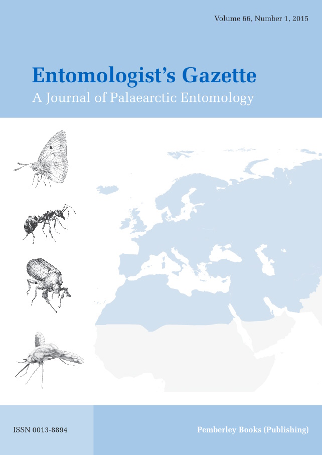  - Entomologist's Gazette Vol. 66 (2015)