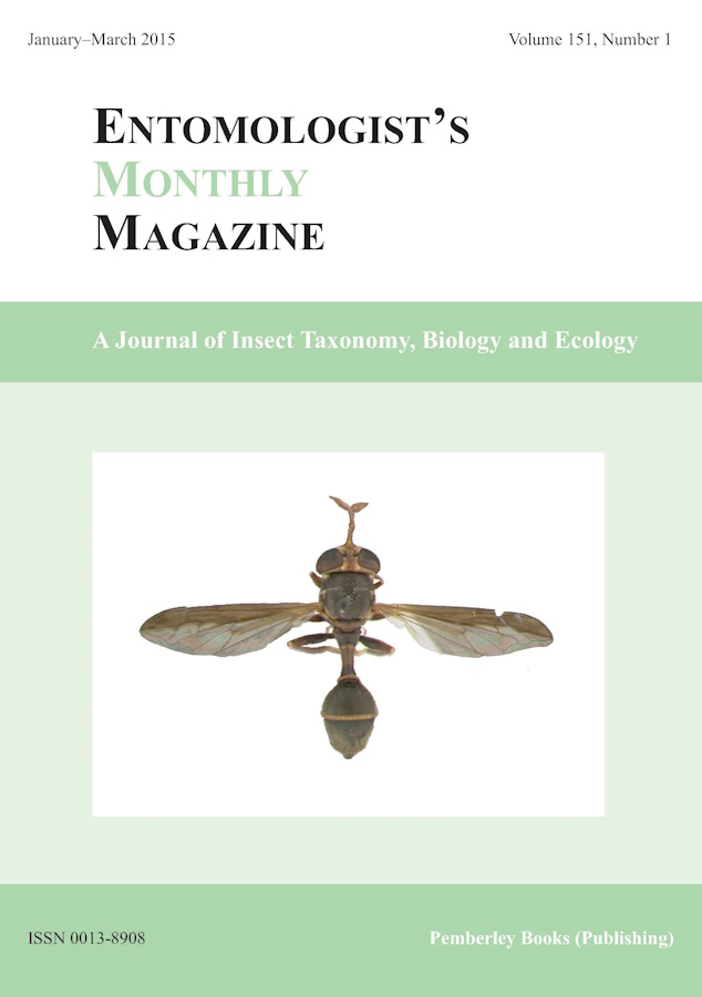  - Entomologist's Monthly Magazine Vol. 151 (2015)