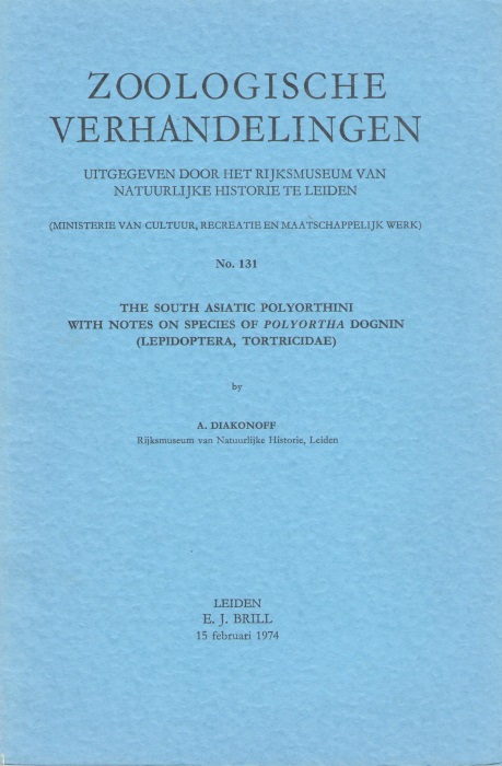 Diakonoff, A. - The South Asiatic Polyorthini with notes on species of Polyortha Dognin (Lepidoptera, Tortricidae)