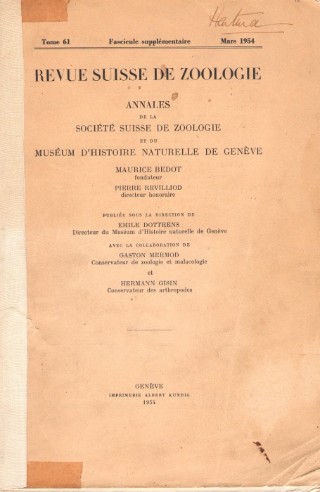 Burla, H, - Zur Kenntnis der Drosophiliden der Elfenbeinkuste