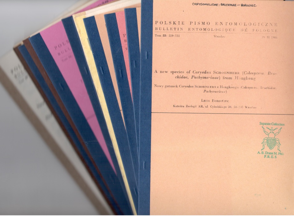 Borowiec, L. - 13 short papers on Bruchidae (Coleoptera)