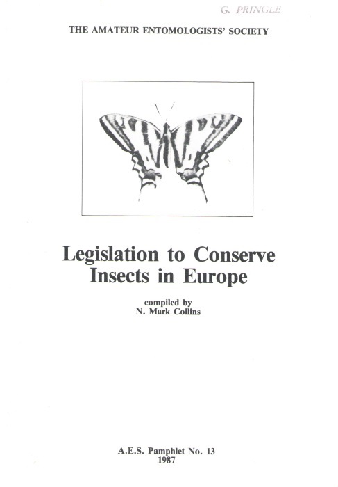 Collins, N.M. - Legislation to Conserve Insects in Europe