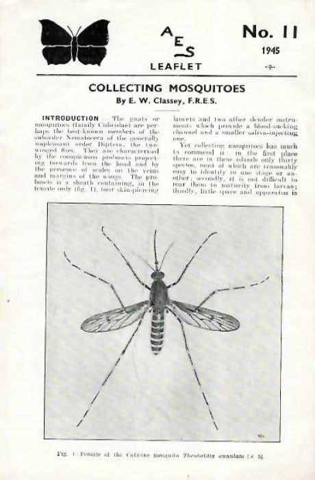 Classey, E.W. - Collecting Mosquitoes