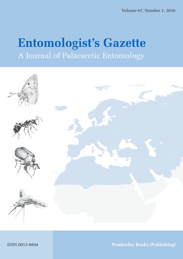  - Entomologist's Gazette Vol. 67 (2016)