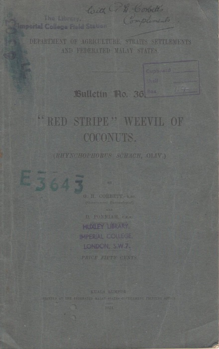 Corbett, G.H.; Ponniah, D. - 