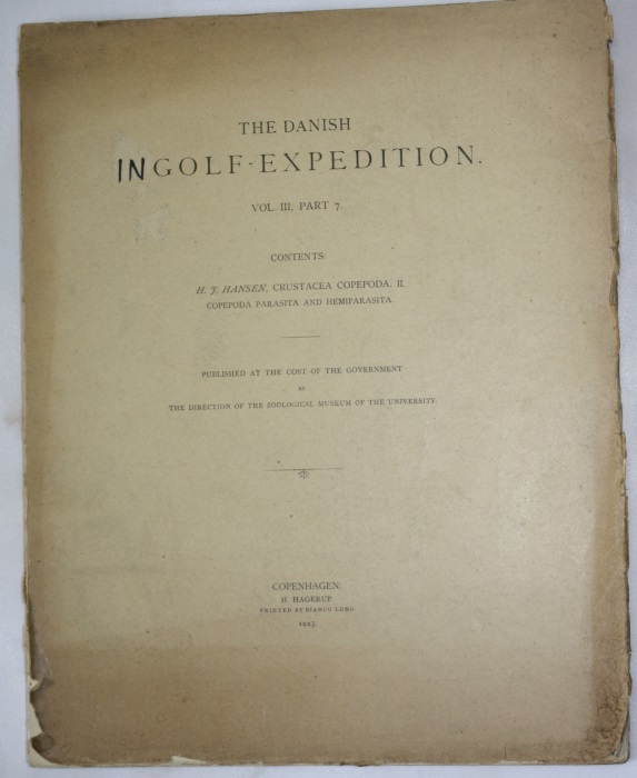 Hansen, H.J. - The Danish Ingolf-Expedition. Vol. III, 7. Crustacea Copepoda. II: Parasita and Hemiparasita
