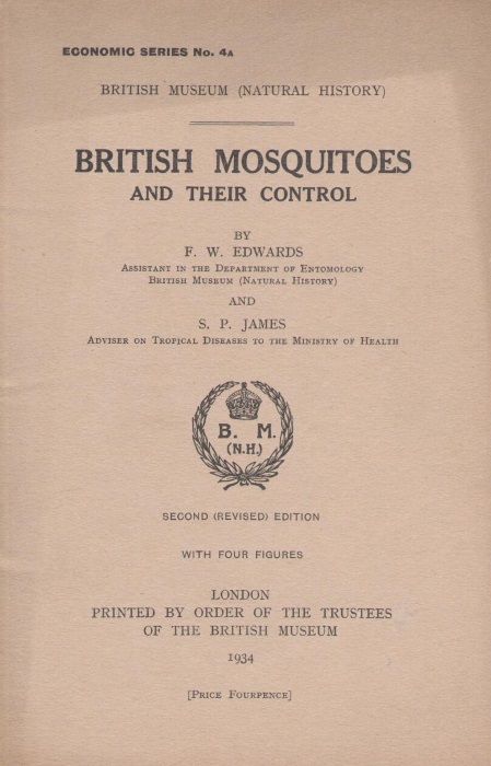 Edwards, F.W.; James, S.P. - British Mosquitoes and their Control