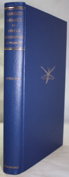 Johnston, H.B. - Annotated Catalogue of African Grasshoppers: Supplement