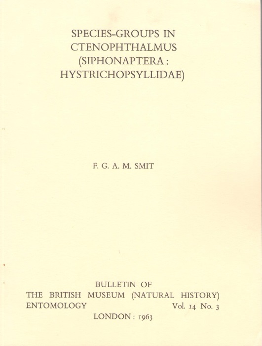 Smit, F.G.A.M. - Species-Groups in Ctenophthalmus (Siphonaptera: Hystrichopsyllidae)