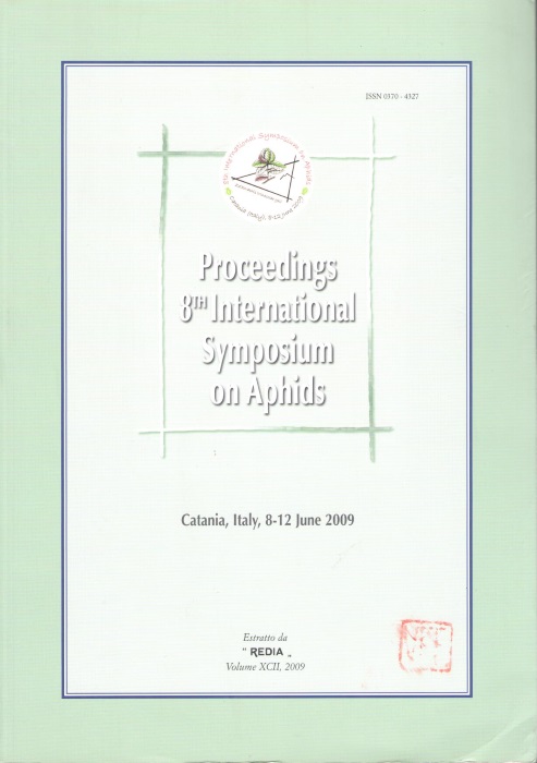  - Proceedings 8th International Symposium on Aphids Catania, Italy, 8-12 June 2009