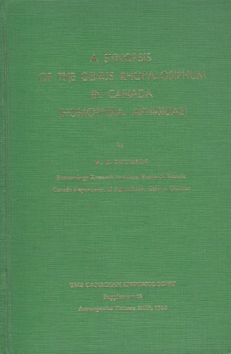 Richards, W.R. - A Synopsis of the Genus Rhopalosiphum in Canada (Homoptera: Aphididae)