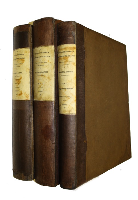 Dalyell, John Graham - The Powers of the Creator Displayed in the Creation; or, Observations on the Life amidst the various Forms of the humbler Tribes of Animated Nature: with Practical Comments and Illustrations Vol. I-III