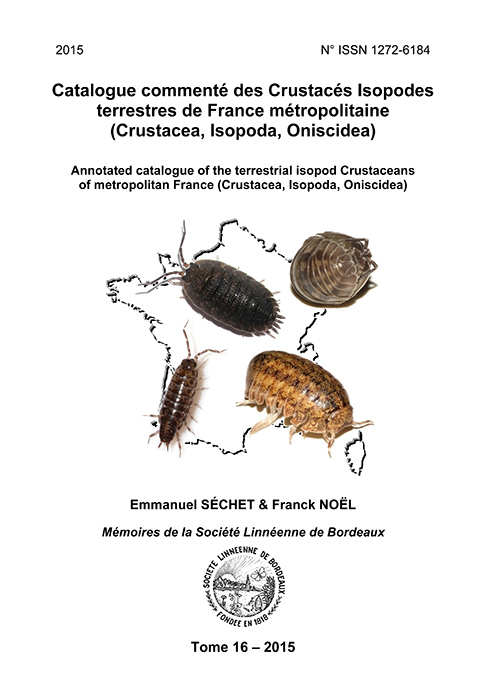 Schet, E.; Nol, F. - Catalogue comment des Crustacs Isopodes terrestres de France mtropolitaine (Crustacea, Isopoda, Oniscidea)