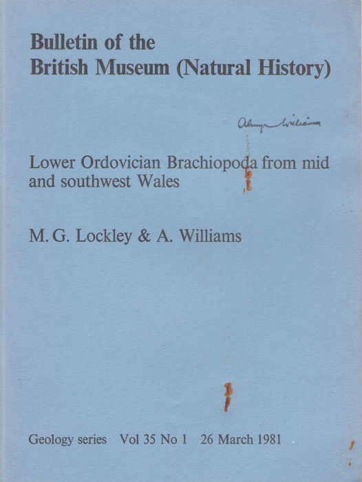 Lockley, M.G.; Williams, A. - Lower Ordovician Brachiopoda from mid and southwest Wales