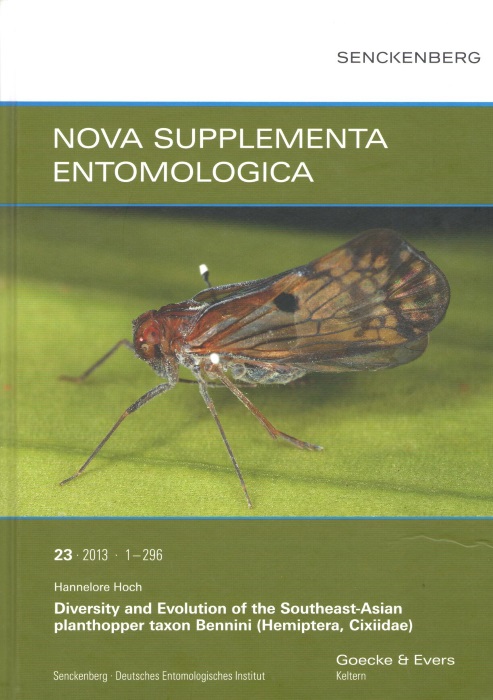 Hoch, H. - Diversity and Evolution of the Southeast-Asian planthopper taxon Bennini (Hemiptera, Cixiidae)