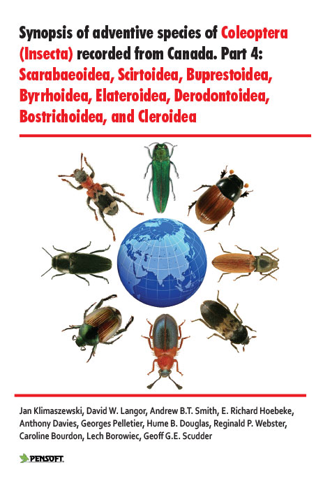 Klimaszewsky, J.; Langor, D.; Smith, A.B.T. et al - Synopsis of adventive species of Coleoptera (Insecta) recorded from Canada. Part 4: Scarabaeoidea, Scirtoidea, Buprestoidea, Byrrhoidea, Elateroidea, Derodontoidea, Bostrichoidea and Cleroidea