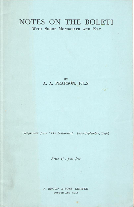 Pearson, A.A. - Notes on the Boleti: With Short Monograph and Key