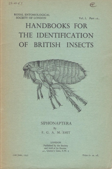 Smit, F.G.A.M. - Siphonaptera (Handbooks for the Identification of British Insects 1/16)