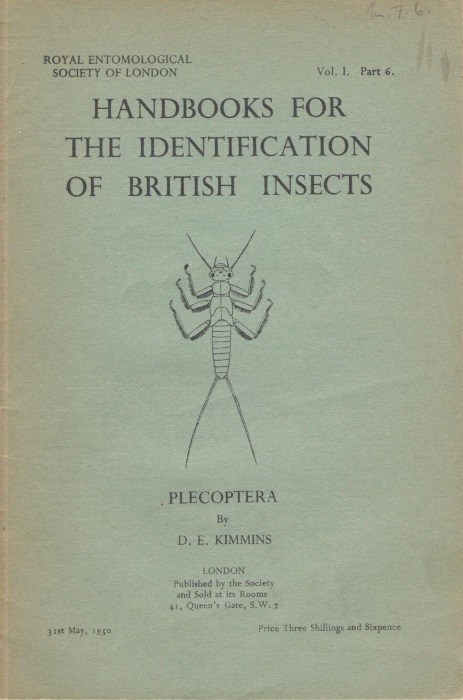 Kimmins, D.E. - Plecoptera  (Handbooks for the Identification of British Insects 1/6)