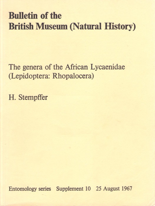 Stempffer, H. - The Genera of the African Lycaenidae (Lepidoptera: Rhopalocera)