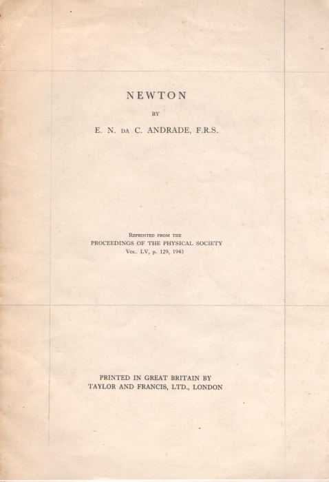 Andrade, E.N. da C. - Newton