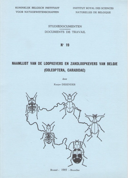 Desender, K. - Naamlijst van de Loopkevers en Zandloopkevers van Belgie (Coleoptera, Carabidae)