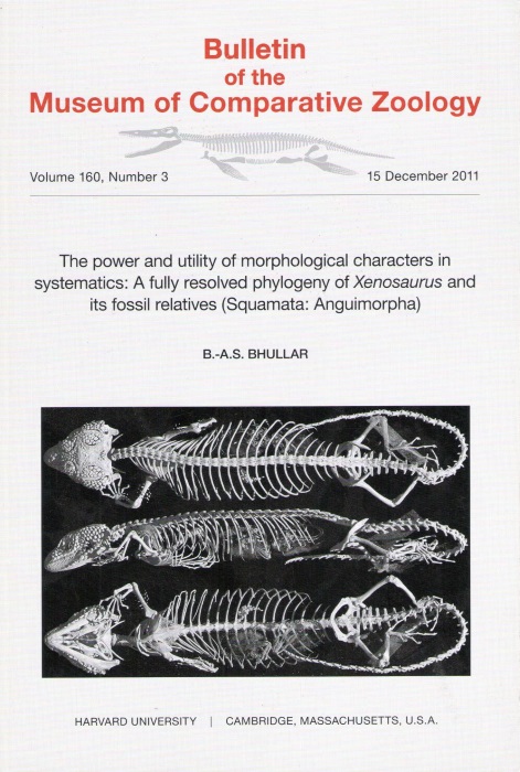 Bhullar, B.-A.S. - The power and utility of morphological characters in systematics: A fully resolved phylogeny of Xenosaurus and its fossil relatives (Squamata: Anguimorpha)