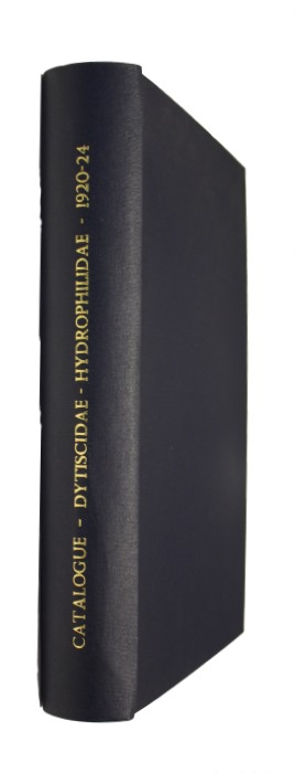 Zimmerman, A.; Knisch, A. - Coleopterorum Catalogus. Pars 71: Dytiscidae, Haliplidae, Hygrobiidae, Amphizoidae; Pars 79: Hydrophilidae