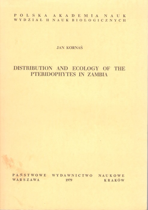 Kornas, J. - Distribution and Ecology of the Pteridophytes in Zambia