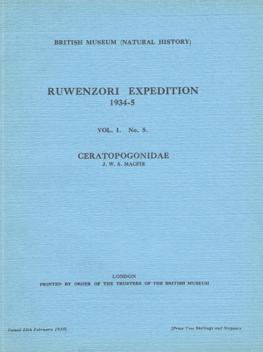Macfie, J.W.S. - Ruwenzori Expedition 1934-1935 Vol.1 no.5 Ceratopogonidae