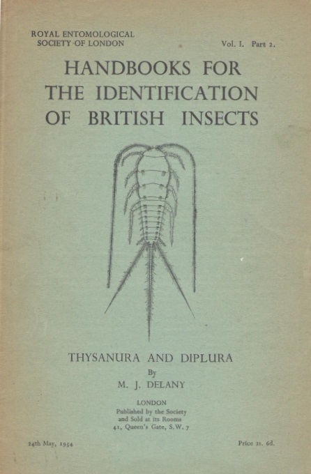 Delany, M.J. - Thysanura and Diplura (Handbooks for the Identification of British Insects 1/2)