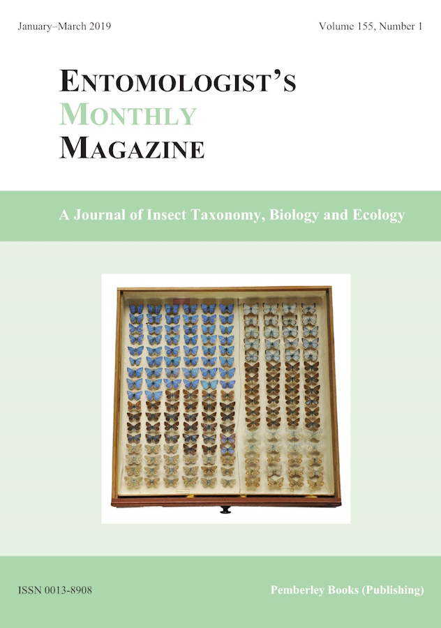  - Entomologist's Monthly Magazine Vol. 155 (2019)