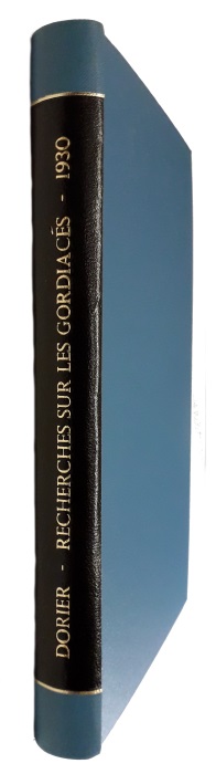 Dorier, A. - Recherches Biologiques et Systmatique sur les Gordiacs