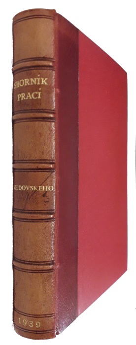 Vejdovskeho, F. - Sbornik Praci vydany k 90. narozeninam Prof. Dr. Frantiska Vejdovskeho [Collection of works edited for the 90th birthday of Prof. F. Vejdovsky by the Royal Czech Society of Science and the Czechoslovak Zoological Society of Prague]