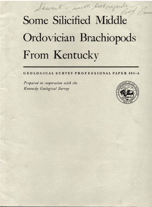 Neuman, R.B. - Some Silicified Middle Ordovician brachiopods from Kentucky