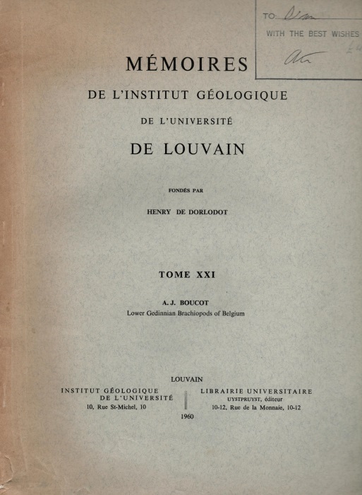 Boucot, A.J. - Lower Gedinnian Brachiopods of Belgium
