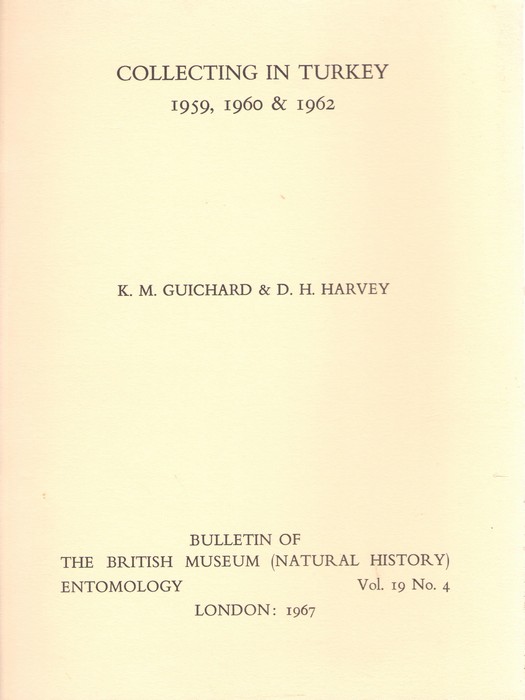 Guichard, K.M.; Harvey, D.H. - Collecting in Turkey 1959, 1960 & 1962