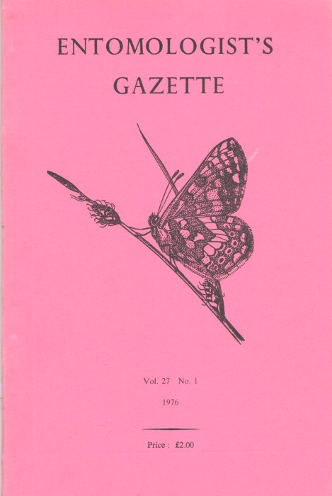  - Entomologist's Gazette. Vol. 27-38