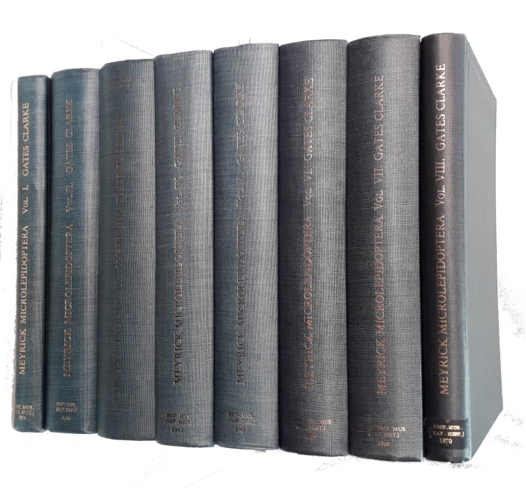 Clarke, J.F. Gates - Catalogue of the Type Specimens of Microlepidoptera in the British Museum (Natural History) described by Edward Meyrick. Vol. I-VIII