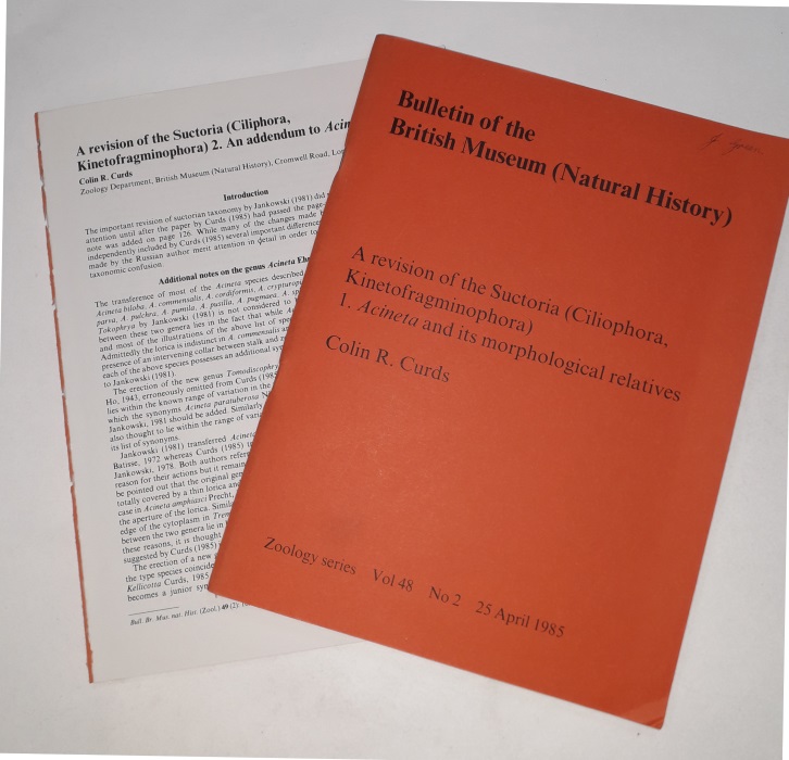 Curds, C.R. - A Revision of the Suctoria (Ciliophora, Kinetofragminophora) 1-3